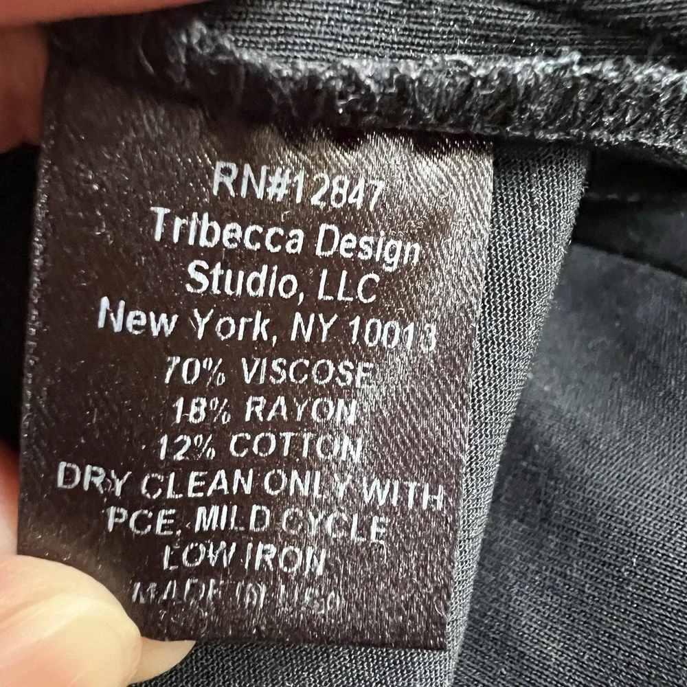 Nili Lotan Black Dress Pants Women's 2 Slim Trousers Tribeca Design Workwear NYC